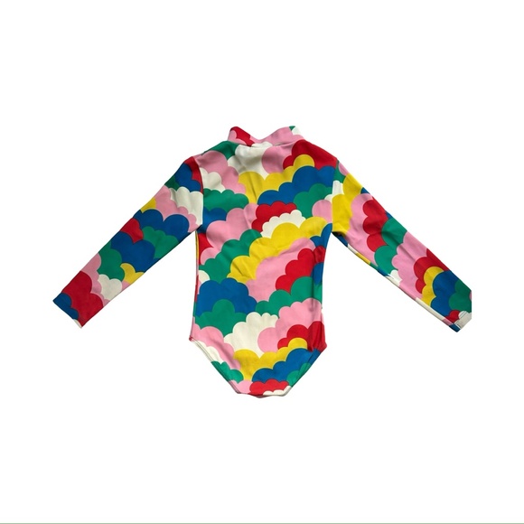 Boden Girls One-piece Long Sleeve Rashguard Suit - size 4-5 - Picture 2 of 5
